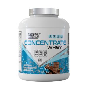 BBN Concentrate Whey Protein 2kg – 24g Protein, Zero Sugar, Chocolate Flavor