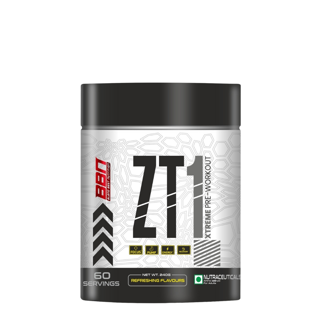 BBN ZT1 Xtreme Pre-Workout supplement container